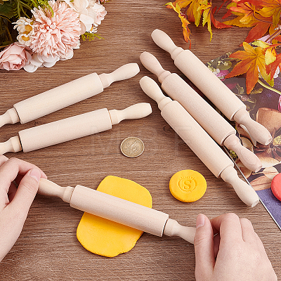 Wooden Rolling Pin TOOL-WH0130-10-1