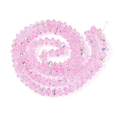 Electroplate Glass Beads Strands EGLA-T021-22E-1