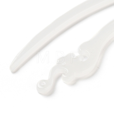 Opaque Acrylic Hair Sticks OHAR-C011-03C-1