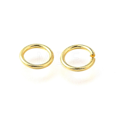 Brass Open Jump Rings KK-V007-004G-06-1