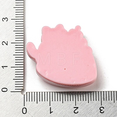Spring Cherry Blossoms Theme Opaque Resin Pudding Decoden Cabochons RESI-E055-02A-1