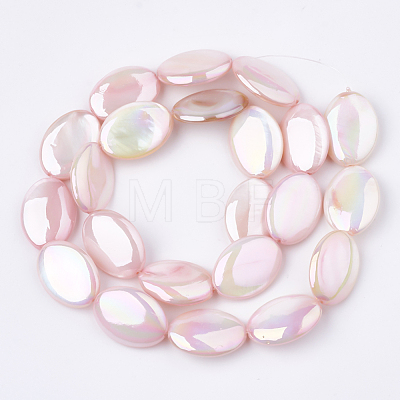AB Color Freshwater Shell Beads Strands X-SHEL-S274-39E-1