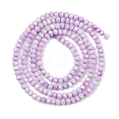 Electroplate Rondelle Glass Beads Strands GL-T021-2x2.5mm-17-21-1