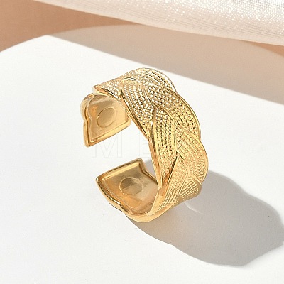 304 Stainless Steel Cuff Open Rings for Women RJEW-L341-03A-G-1