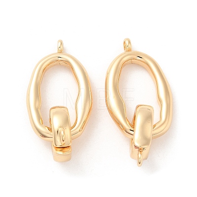 Brass Fold Over Clasps LS-KK-F860-66G-1