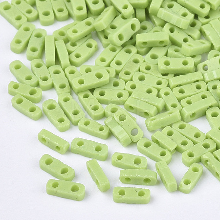 2-Hole Opaque Glass Seed Beads SEED-S023-21A-06-1