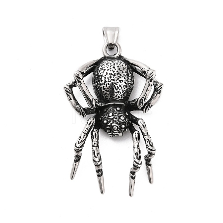 Retro 304 Stainless Steel Big Pendants STAS-Z095-02AS-1