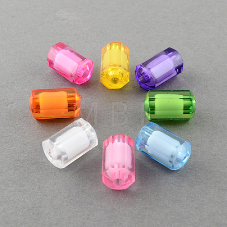 Transparent Acrylic Beads TACR-S088-12x8mm-M-1