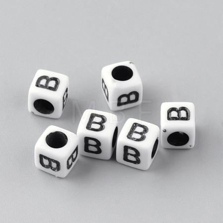 Opaque Acrylic Beads SACR-Q188-02B-1