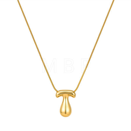 304 Stainless Steel Alphabet Pendant Necklaces for Men and Women GP1122-20-1