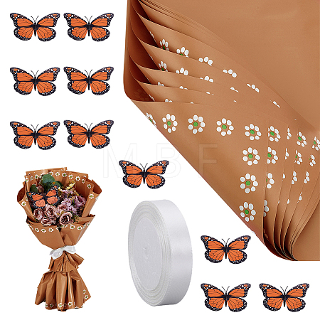 25Sheets Flower Wrapping Paper DIY-GA0009-87-1