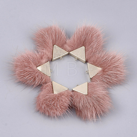 Faux Mink Fur Tassel Pendant Decorations FIND-S302-05F-1