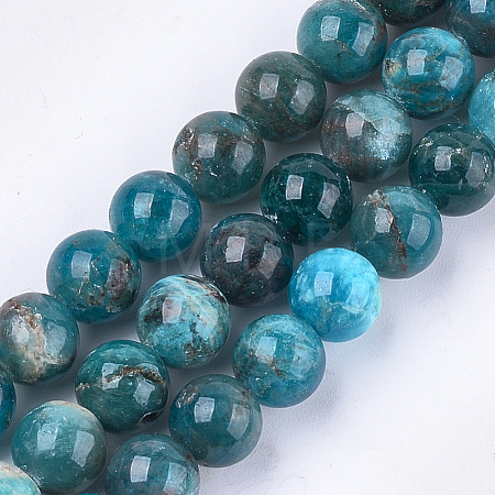 Natural Apatite Beads Strands G-S333-10mm-031-1