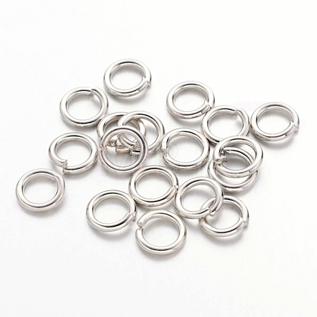 Brass Open Jump Rings JRC6mm-NF-1