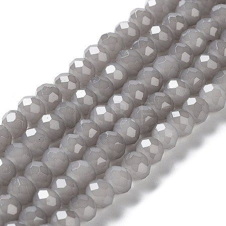 Baking Paint Imitation Jade Glass Bead Strands DGLA-A034-J6MM-A43-1