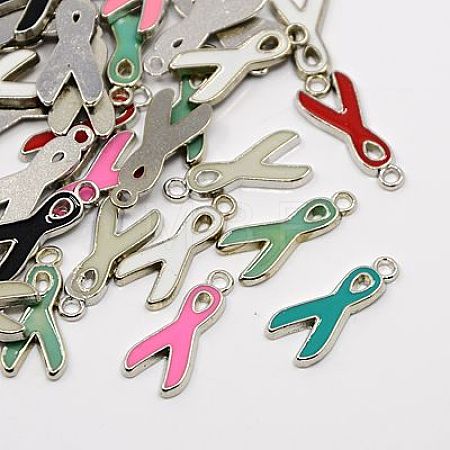 Alloy Enamel Pendants ENAM-EA546Y-M-1