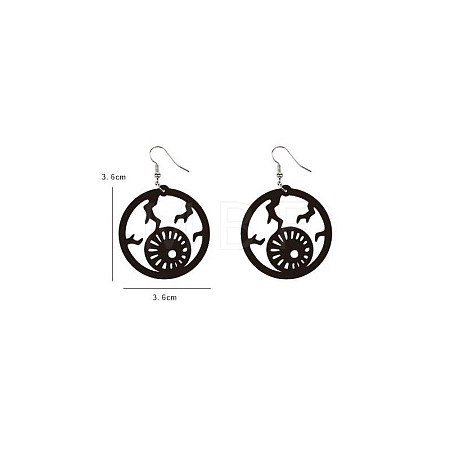 Halloween Theme Acrylic Dangle Earrings FS-WG9F574-09-1