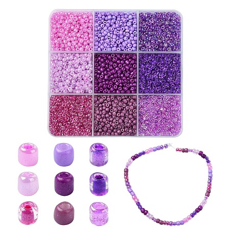 Mixed Style Glass Seed Bead Sets SEED-YW0002-60C-1