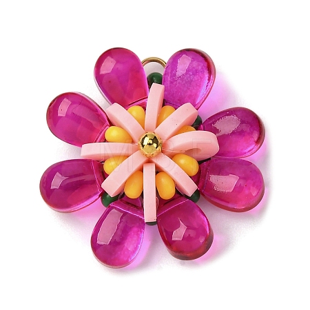 Glass & Polymer Clay Pendants PALLOY-MZ00810-04-1