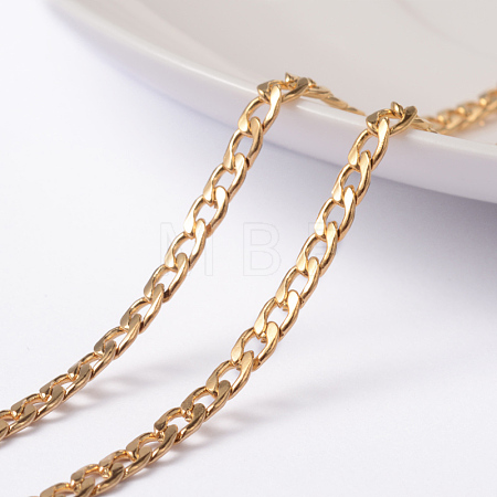 Ion Plating(IP) 304 Stainless Steel Twisted Chain Curb Chains CHS-L014-04G-1