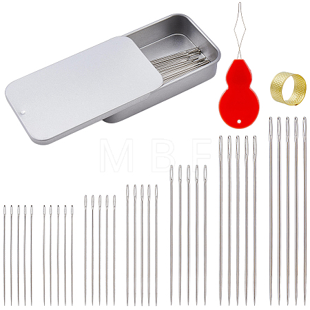 304 Stainless Steel Knitting Needles Kits DIY-CY0004-15-1