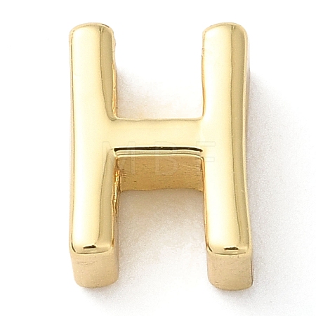 Rack Plating Brass Slide Charms KK-M254-15G-H-1