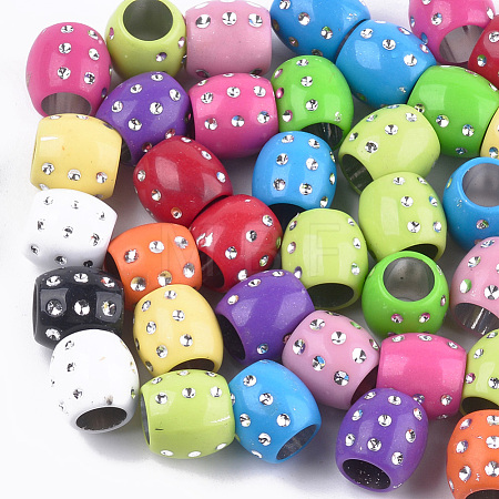 Plating Acrylic Beads PACR-T006-07-1