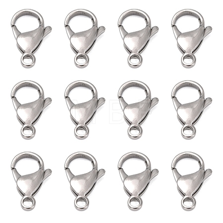 Tarnish Resistant 316 Surgical Stainless Steel Lobster Claw Clasps STAS-M262-03-19mm-1