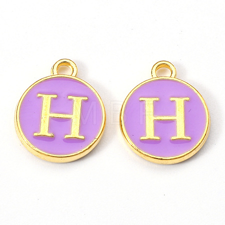 Golden Plated Alloy Enamel Charms LS-X-ENAM-S118-10H-1