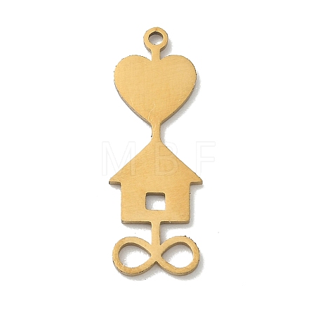 201 Stainless Steel Pendants STAS-B136-16G-1