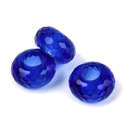 Transparent Glass European Beads GPDL-Q024-14mm-A03-1