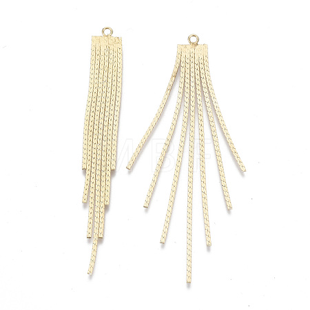 Brass Chain Tassel Big Pendants X-KK-N231-110G-NF-1