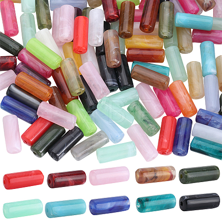 100Pcs Imitation Gemstone Acrylic Beads OACR-SP0001-05D-1