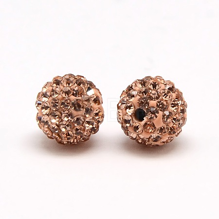 Polymer Clay Rhinestone Beads X-RB-A053-4mm-25-1