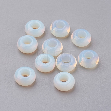 Opalite European Beads X-G-G740-14x8mm-20-1