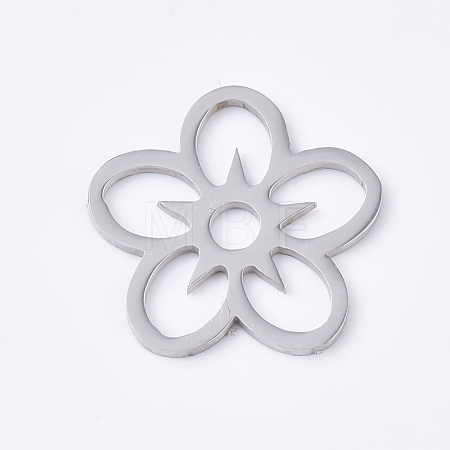 Tarnish Resistant 201 Stainless Steel Filigree Joiners STAS-S079-113P-1