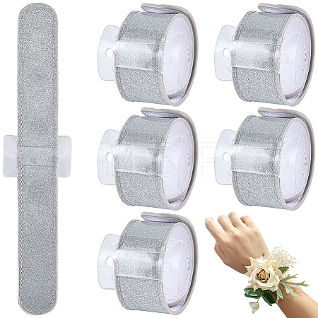 6Pcs Plastic Slap Bracelets BJEW-CN0001-18A-1