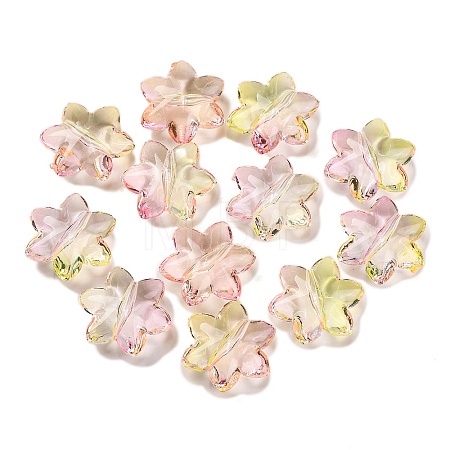 633Pcs Transparent Two Tone Acrylic Beads MACR-K359-18A-1