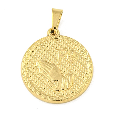 Ion Plating(IP) 304 Stainless Steel Pendants STAS-B071-02C-03G-1