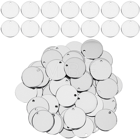 60Pcs Stainless Steel Pendants STAS-CY0001-10-1