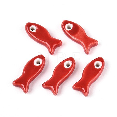 Handmade Porcelain Ceramic Beads PORC-T134-01H-1