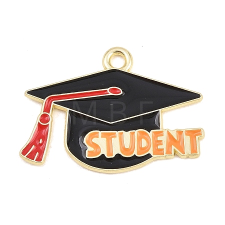 Back to School Alloy Enamel Pendants FIND-E054-02D-1