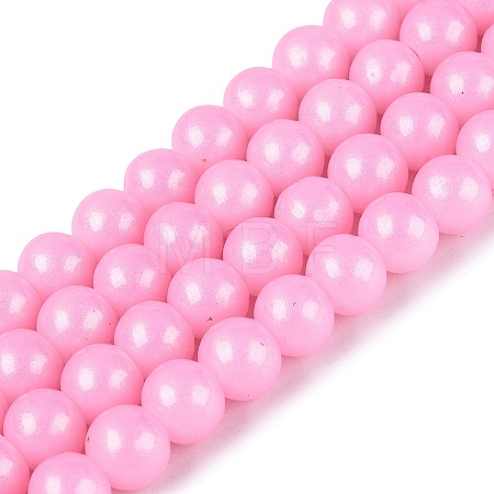 Baking Paint Glass Pearl Beads Strands DGLA-ZX001-05B-10-1