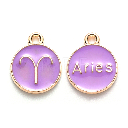 Alloy Enamel Pendants ENAM-S124-01A-01A-1