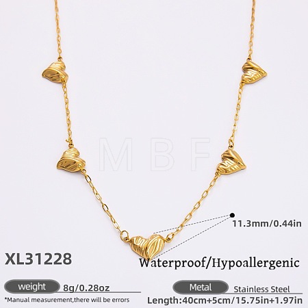 316L Surgical Stainless Steel Link Chain Necklaces for Women FS-WGE9B28-04-1