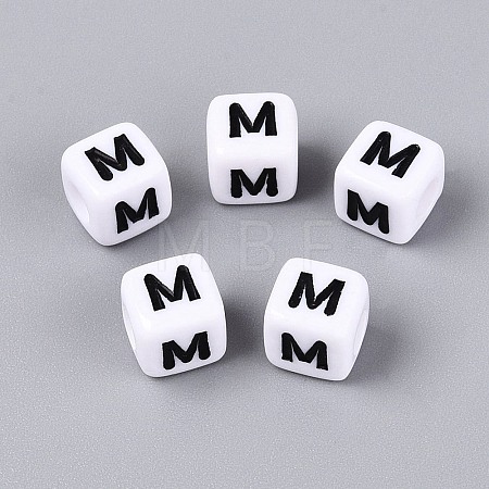 Opaque Acrylic Beads SACR-N020-04A-M-1