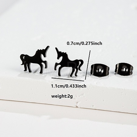 201 Stainless Steel Stud Earrings FS-WGB18B1-36-1