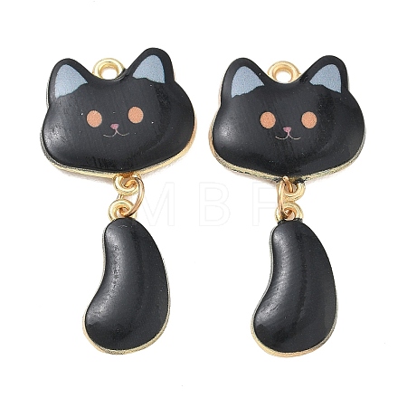 Printed Alloy Pendants ENAM-K076-45G-06-1