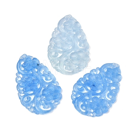 Natural Quartz Carved Pendants G-Z162-05A-1