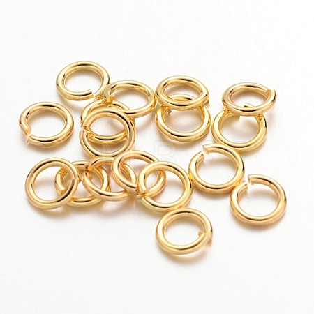 90pcs Golden Color Brass Open Jump Rings X-JRC6MM-G-1